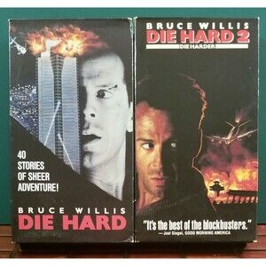 Die Hard & Die Hard 2 Bruce Willis VHS